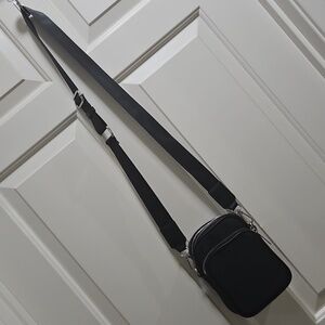 Mali+lili Josie Double Crossbody Purse Nylon Black